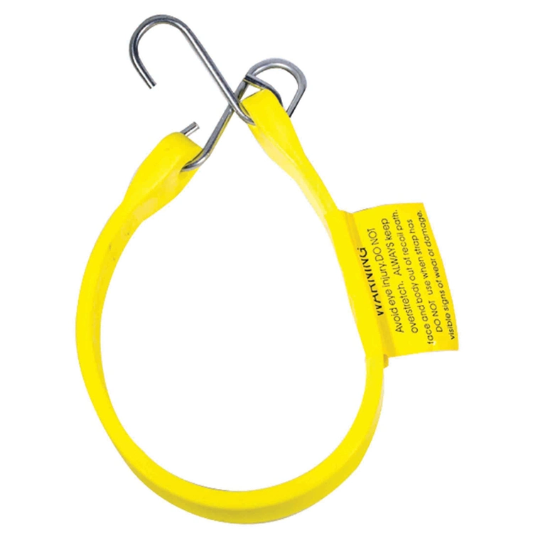 Elastic Rubber Ratchet Strap Tarp Fixing Rubber Yellow with Hooks