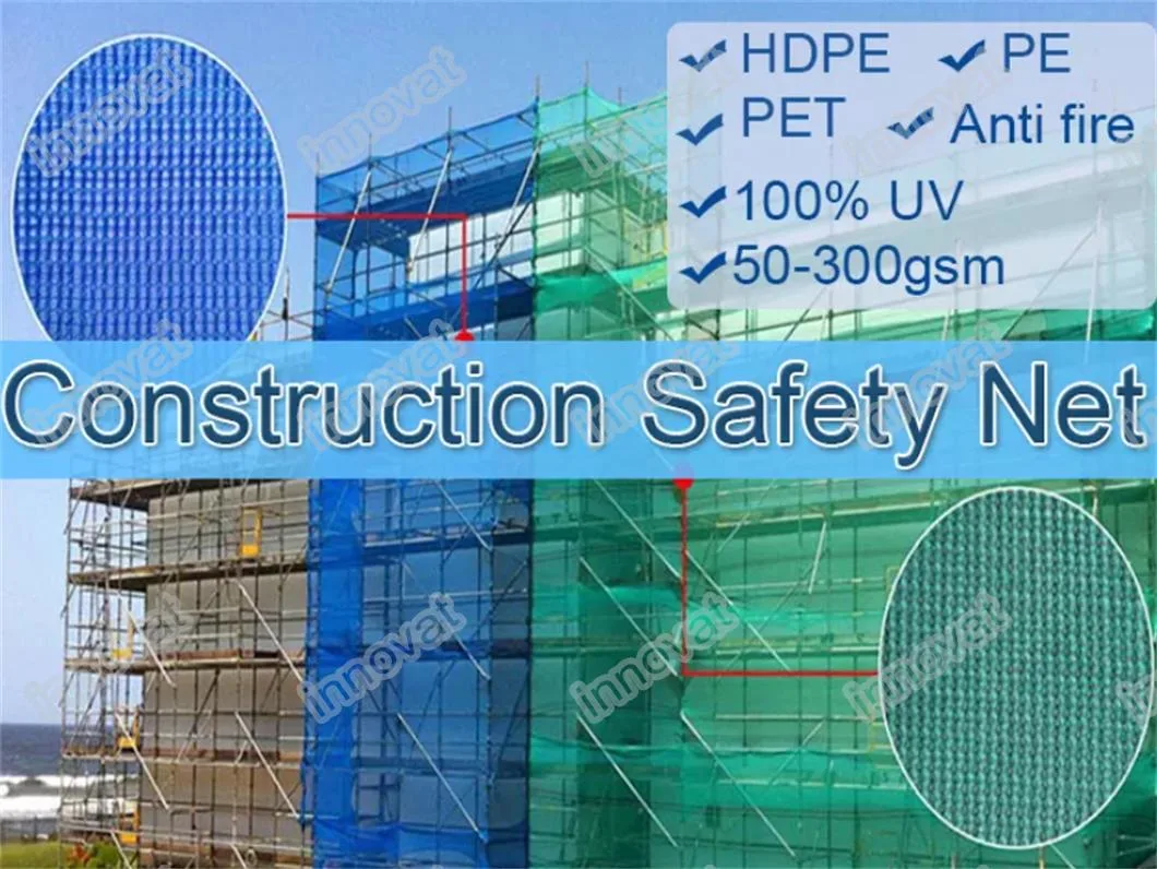 Scaffold Net Green Webbing Plastic Nets Cargo Construction Safety Net