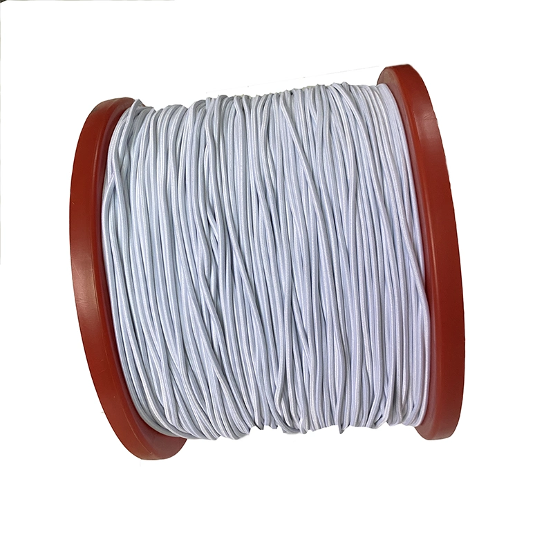 Custom Round Heavy Duty White Elastic Bungee Cord Latex Roll Elastic Rubber String Drawstring