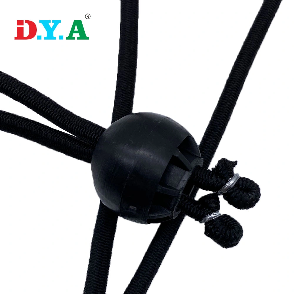 Custom Length Heavy Duty 4mm*70mm Black Ball Bungees 6inch Bungee Cord with Ball for Tent