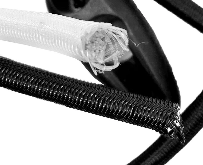 High Quality Stock 5mm Black Bungee Cord with Custom Loop Tip Hook for Outdoor Activity