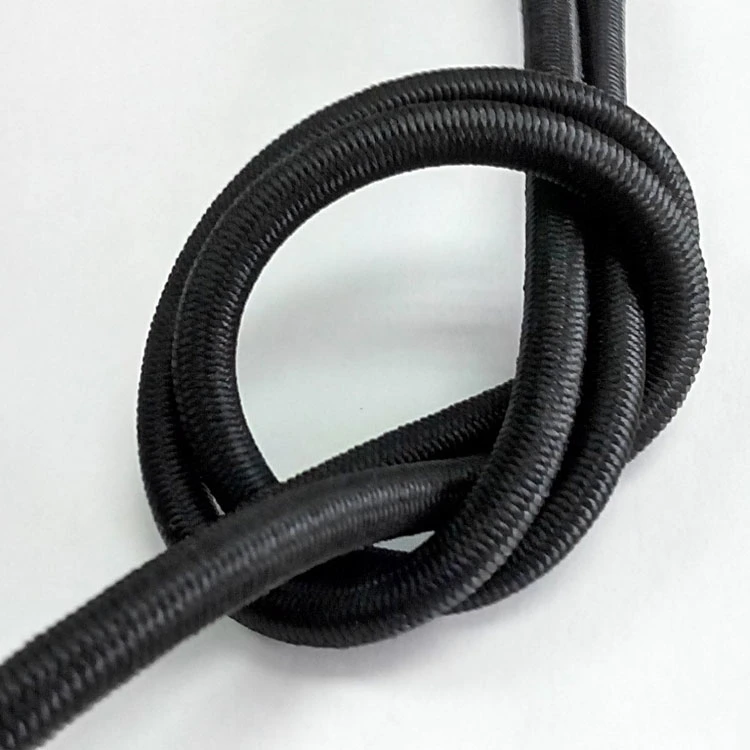 12mm Black Imported Rubber String Elastic Cord for Bungee