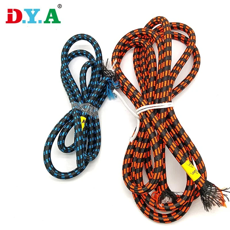 Orange Blue DOT Pattern Jacquard Polyester Latex Strong Trampoline Bungee Cord