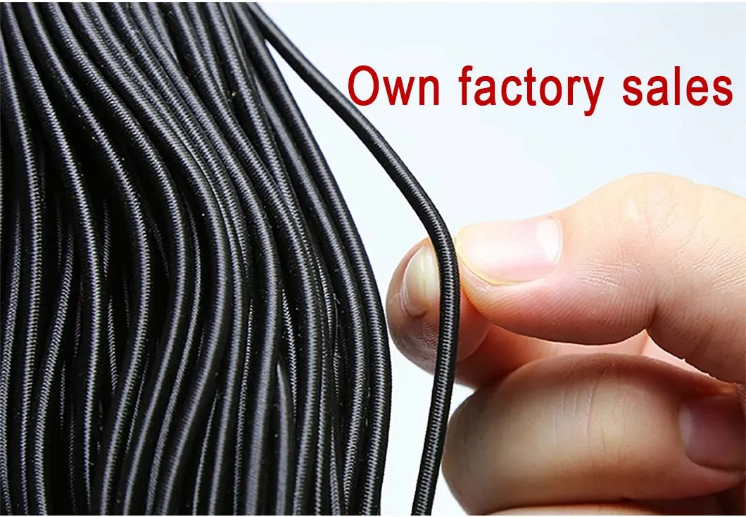 Braided 3/8 Marine Elastic Rope Bungee Cord Heavy Duty Outdoor 6mm 8mm Manufacturer