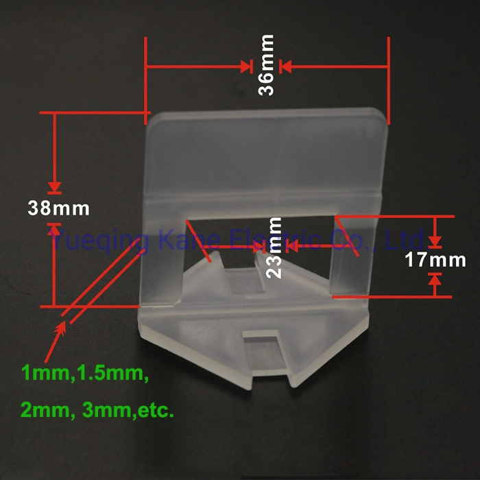 1mm 1.5mm 2mm 3mm Tile Leveling System Spacer Wedges Leveler Clip