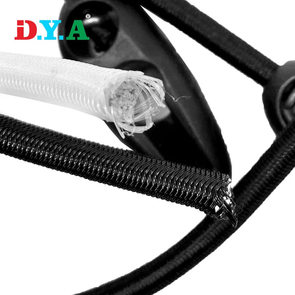 Lack White Customization Width 8mm-12mm Polyethylene Bungee Cords Elastic Latex PE Bungee Cord for Binding